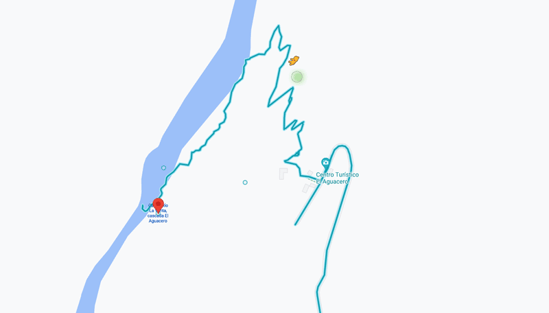 Map: How to get to El Aguacero (Chiapas, Mexico) 