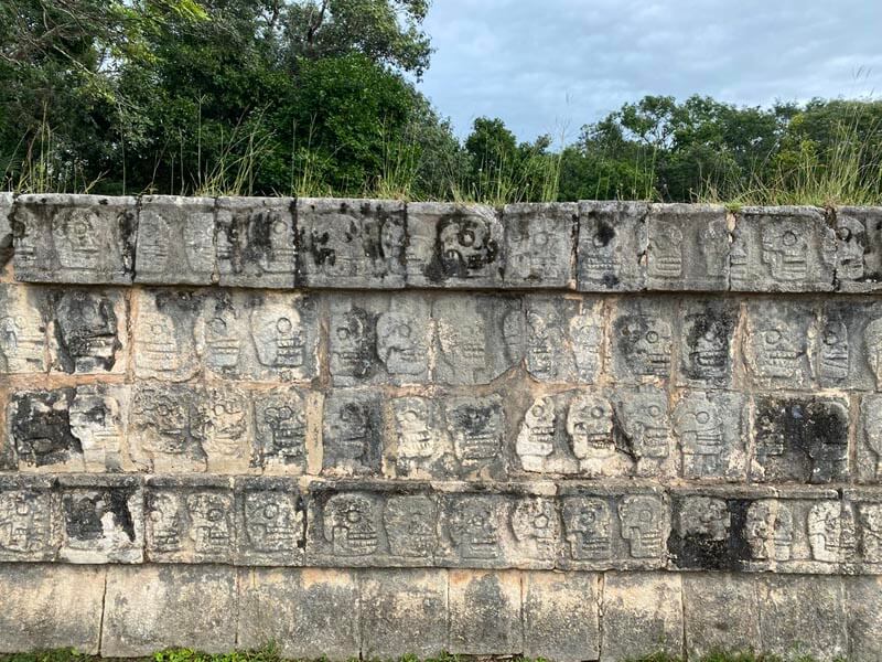 Platform of the Skulls in Chichén Itzá, Mexico 