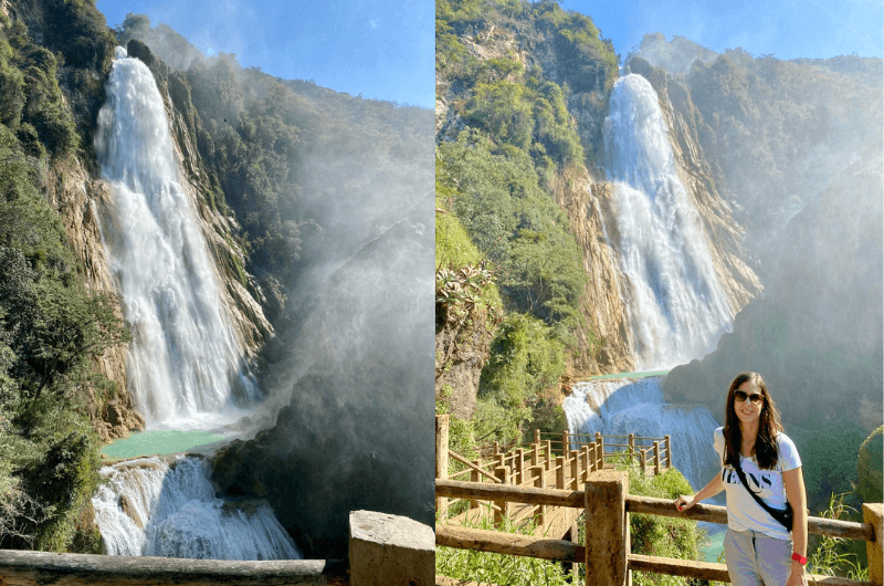 Chiflón Waterfall in Chiapas, Mexico 