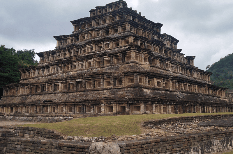 Temple in the Aztec city El Tajín