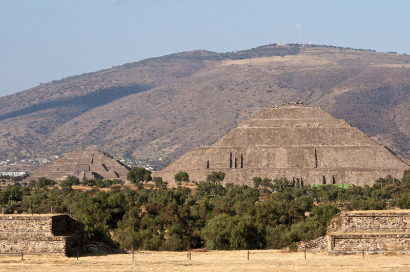Aztec ruins in Mexico 