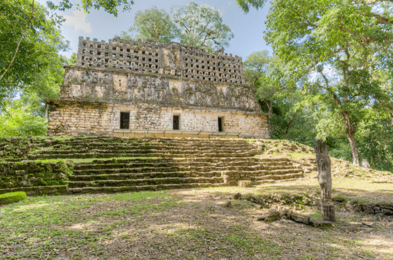 Ancient ruins in Yaxchilán, Chiapas 